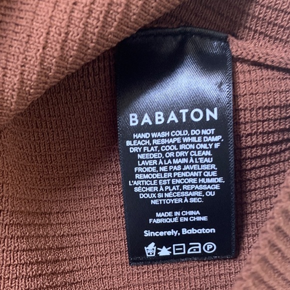 Babaton Women’s Sculpt Knit Muscle Tank‎ Brown Bodycon Small - Picture 5 of 7